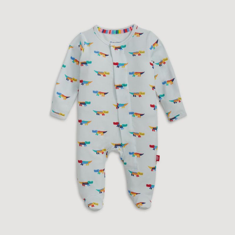 Crocodile Colrpop Blue Modal Magnetic Parent Favorite Footie