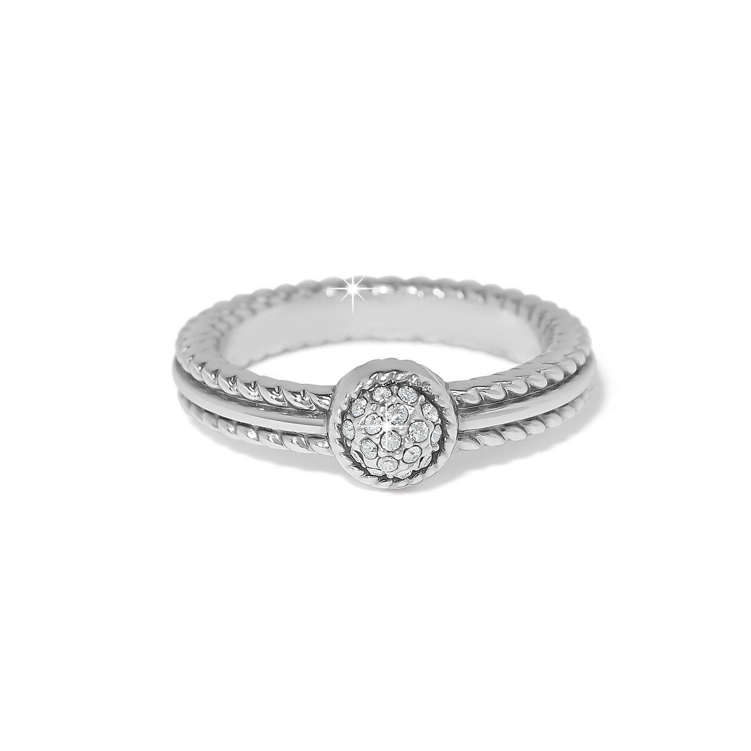 Illumina Celeste Dome Ring, Colour: Silver, Size: 6