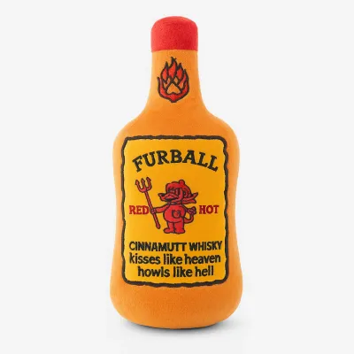 Haute Diggity Dog Furball Cinnamutt Whiskey Plush Squeaky Dog Toy