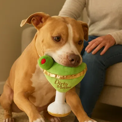 Haute Diggity Dog Dirty Muttini Squeaky Plush Dog Toy