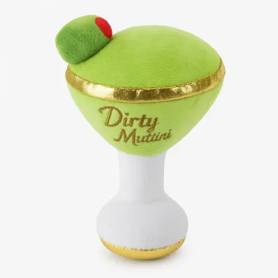 Haute Diggity Dog Dirty Muttini Squeaky Plush Dog Toy