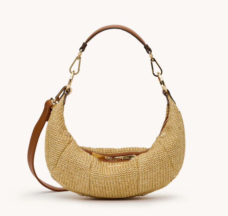 Erica Sml - Cocoa Raffia/Gold