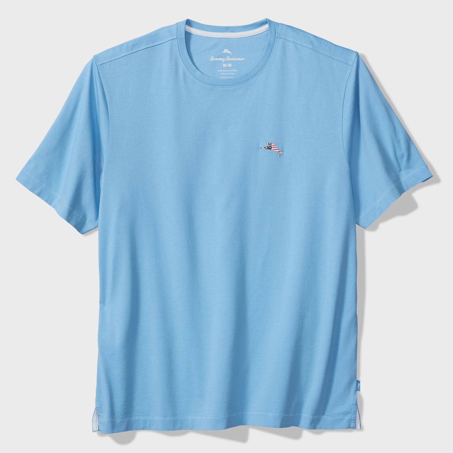 Bali Skyline Americana T-Shirt, Colour: Chambray Blue, Size: Medium