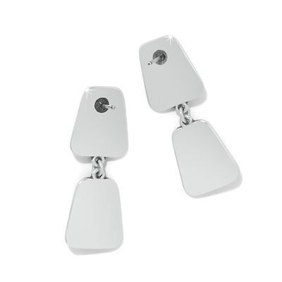 Pretty Tough Geo Post Drop Earrings