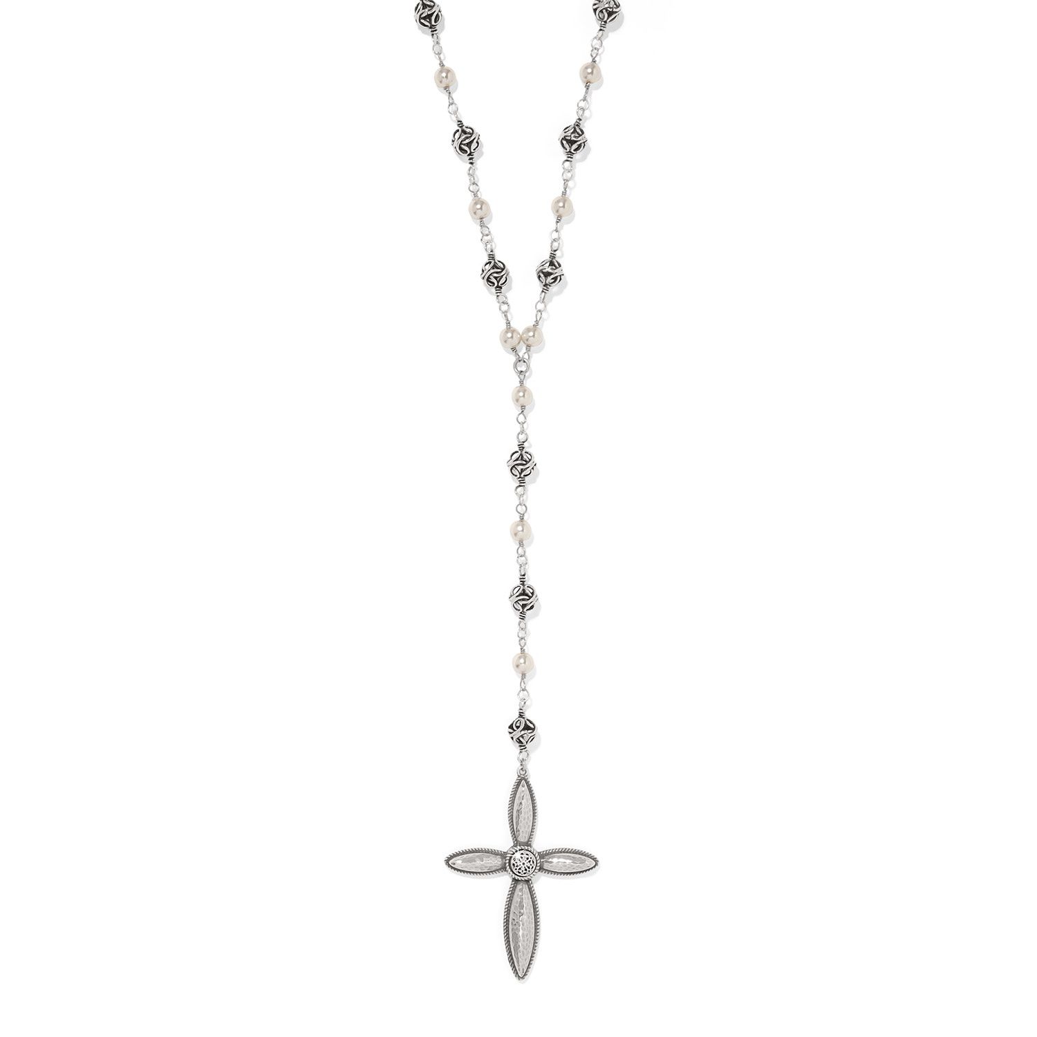 Ferrara Lacrima Rosary Necklace