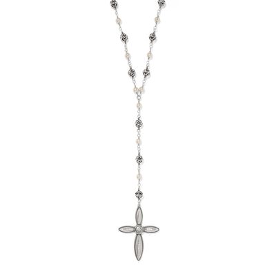 Ferrara Lacrima Rosary Necklace