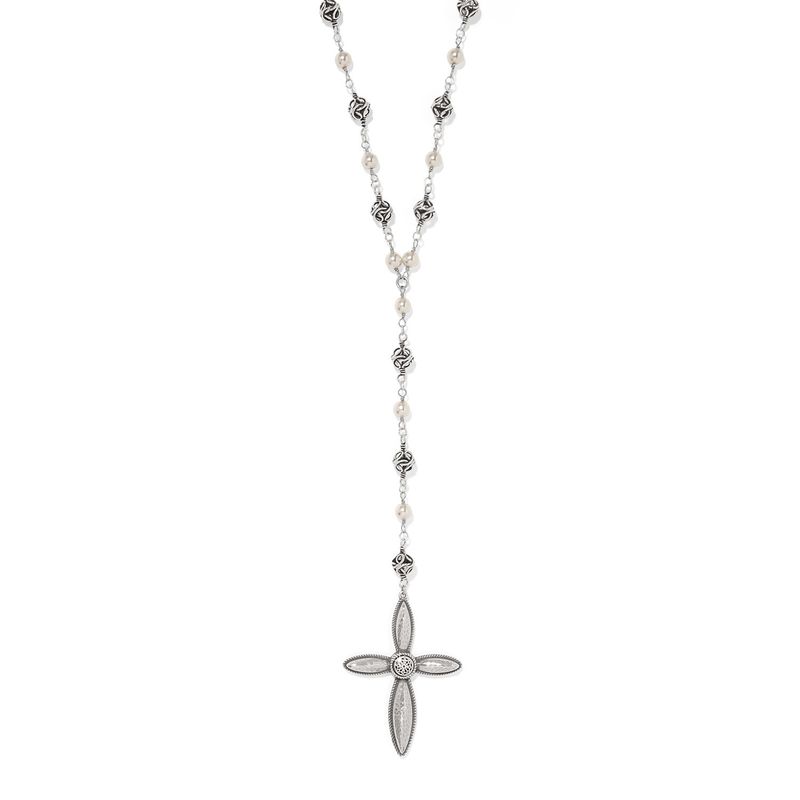 Ferrara Lacrima Rosary Necklace