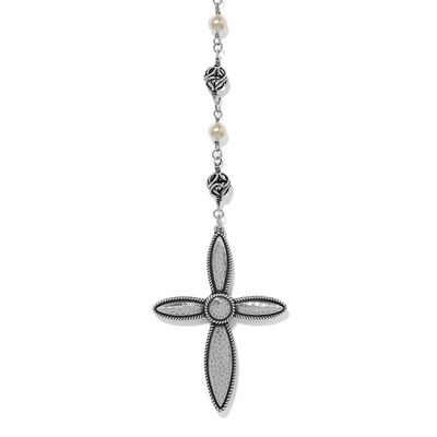 Ferrara Lacrima Rosary Necklace