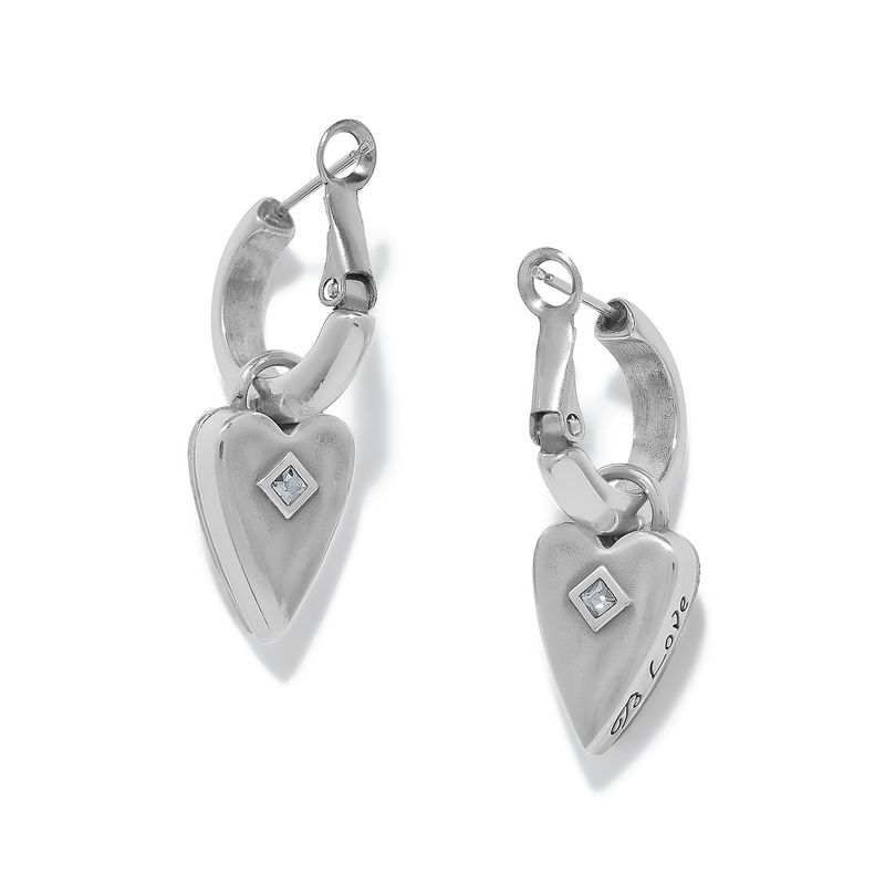 Love Messages B Love Reversible Hoop Earrings
