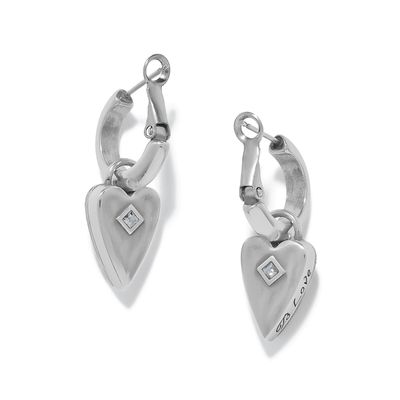 Love Messages B Love Reversible Hoop Earrings
