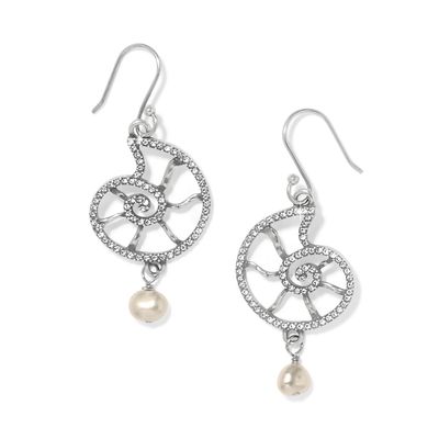Lunar Tide Nautilus French Wire Earrings