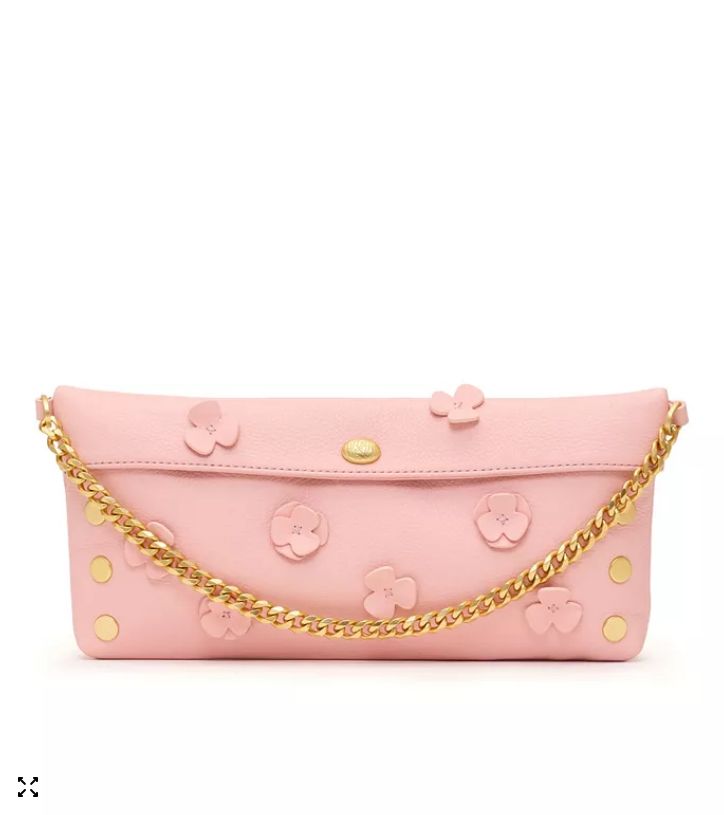 Invitation Clutch - Flamingo Flora/Brushed Gold