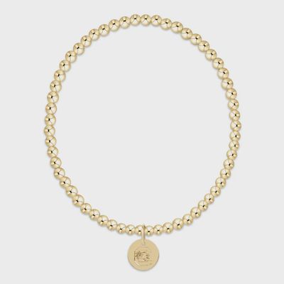 eCOLLEGIATE Classic Gold 3mm Bracelet - South Carolina Disc