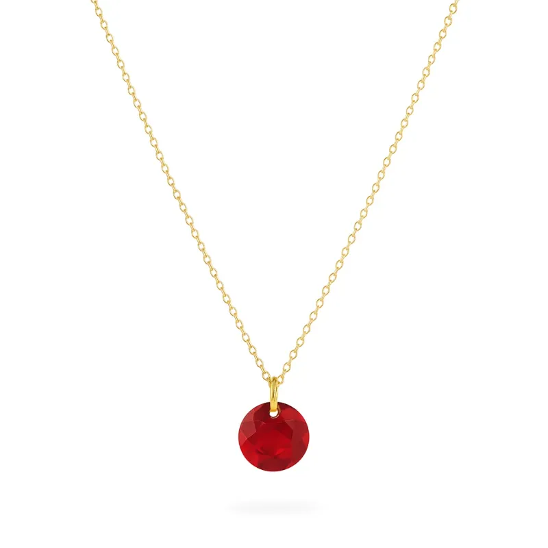 ENEWTON 16" Gold Reflection Small Charm Necklace – January