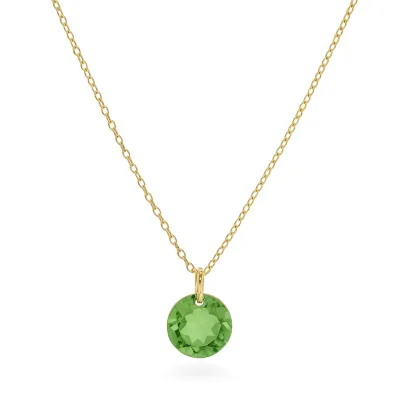 ENEWTON Reflection Small Charm Necklace 16" Gold August Birthstone