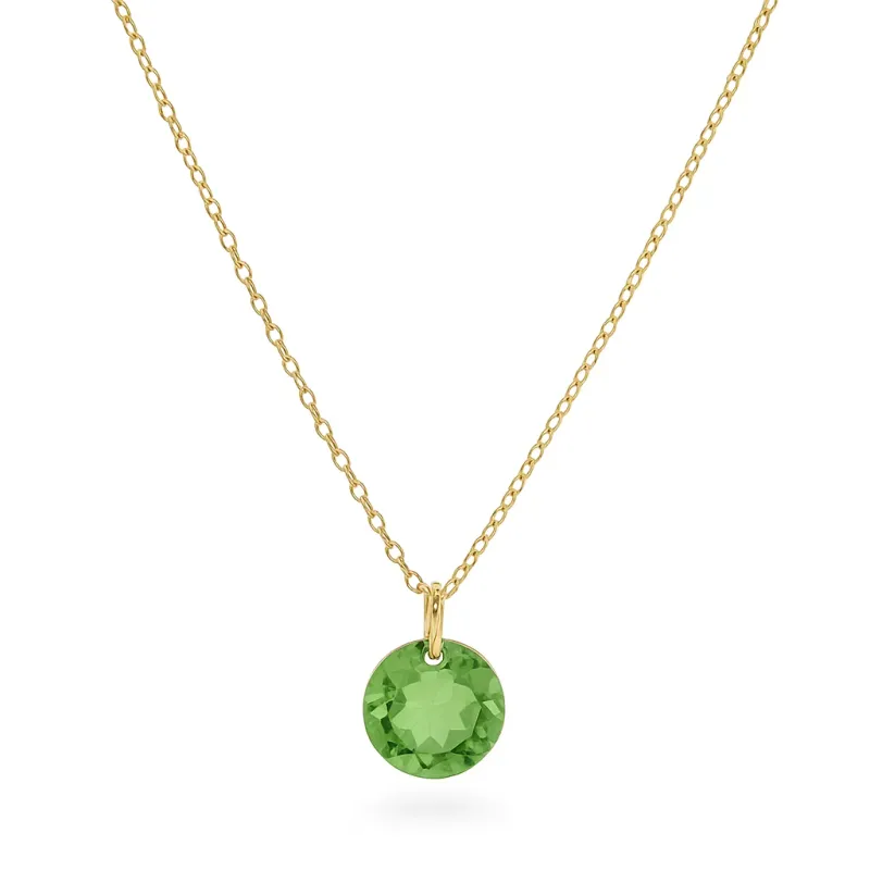 ENEWTON Reflection Small Charm Necklace 16" Gold August Birthstone