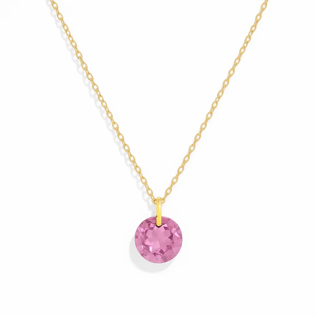 ENEWTON Reflection Small Charm Necklace 16" Gold February Birth Month