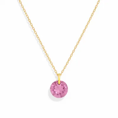 ENEWTON Reflection Small Charm Necklace 16" Gold February Birth Month