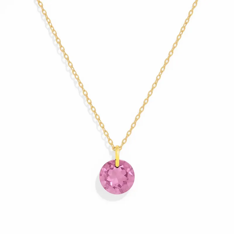 ENEWTON Reflection Small Charm Necklace 16" Gold February Birth Month