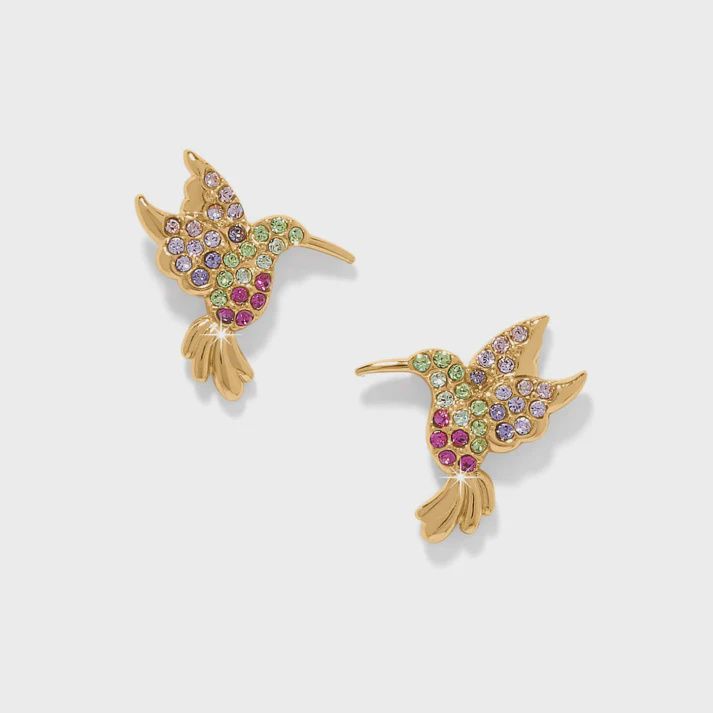 Enchanting Gem Hummingbird Earrings