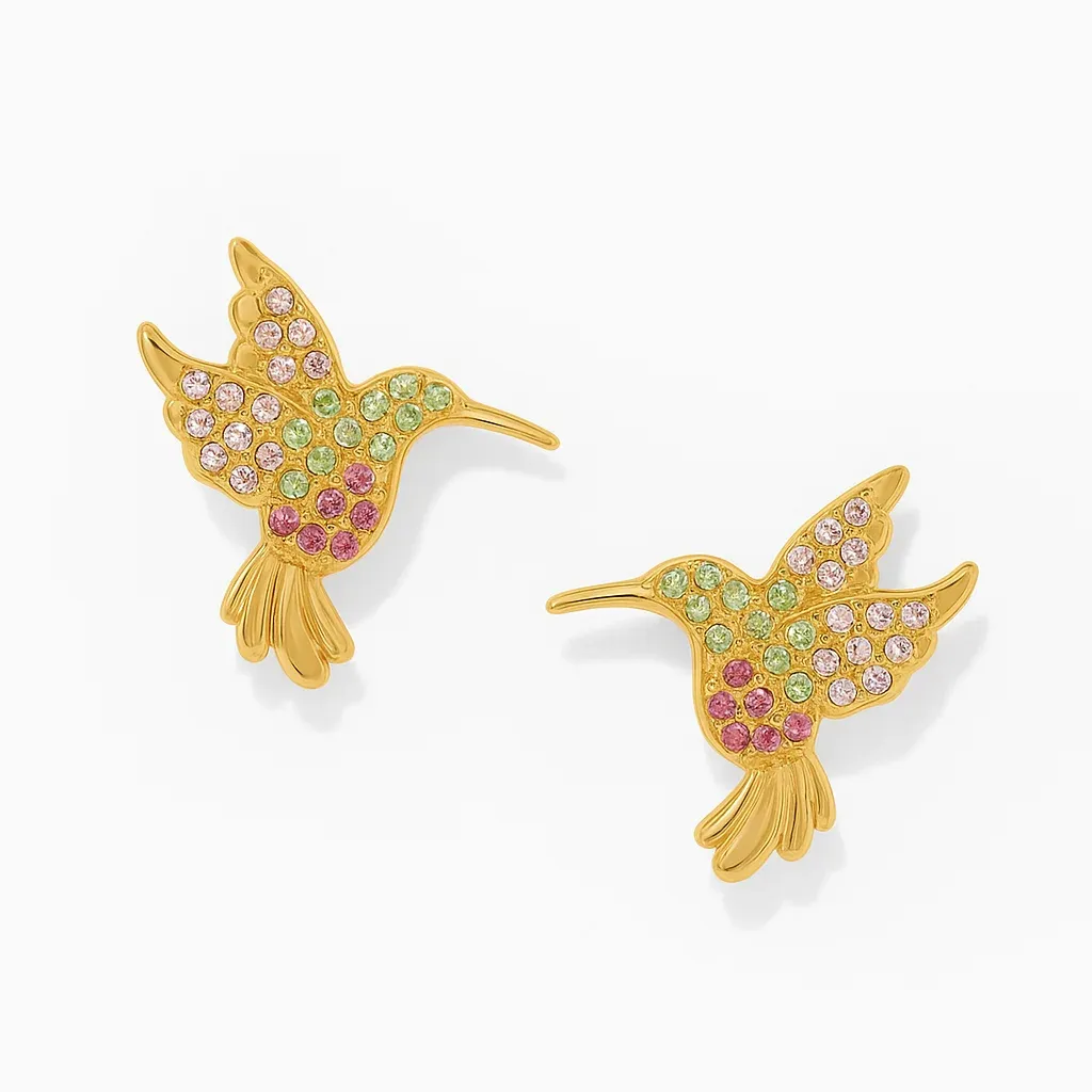 Brighton Enchanting Gem Hummingbird Earrings