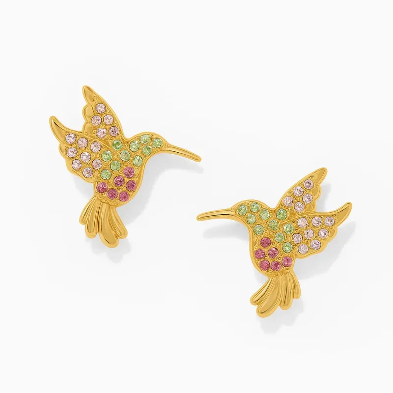 Brighton Enchanting Gem Hummingbird Earrings