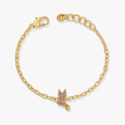 Brighton Hummingbird Gem Gold Bracelet