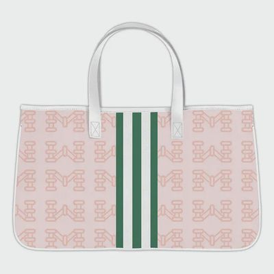 Santa Barbara Design Studio Mahjong Canvas Tote Bag, Mahj Pink