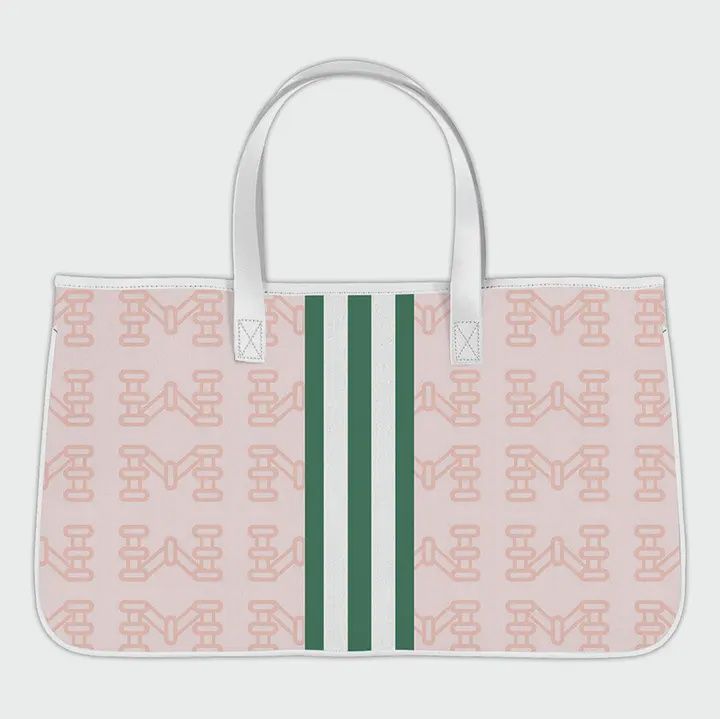 Santa Barbara Design Studio Mahjong Canvas Tote Bag, Mahj Pink