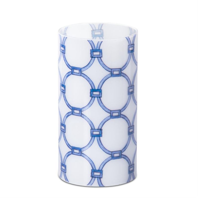 7.75 Inch Link Glass Cylinder Candle Slip Cover