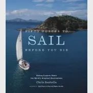 Fifty Places to Sail Before You Die book by Abrams with hardcover jacket displayed against a white background