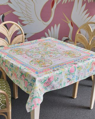 Oh My Mahjong Aristocrat Tablecloth 56x56 by CoCo Zentner