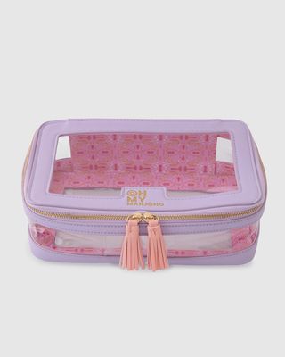 Oh My Mahjong Tile Storage Bag with Label Window, Zippered