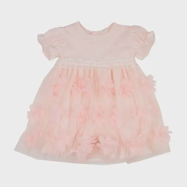 Haute Baby Peach Blossom Bubble Baby Girl Dress