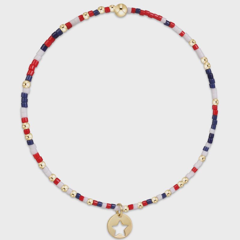 Hope Unwritten Bracelet - Firecracker - Star Small Gold Disc