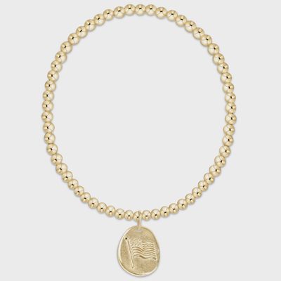 Classic Gold 3mm Bracelet - Inspire America Gold Disc