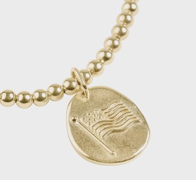 Classic Gold 3mm Bracelet - Inspire America Gold Disc