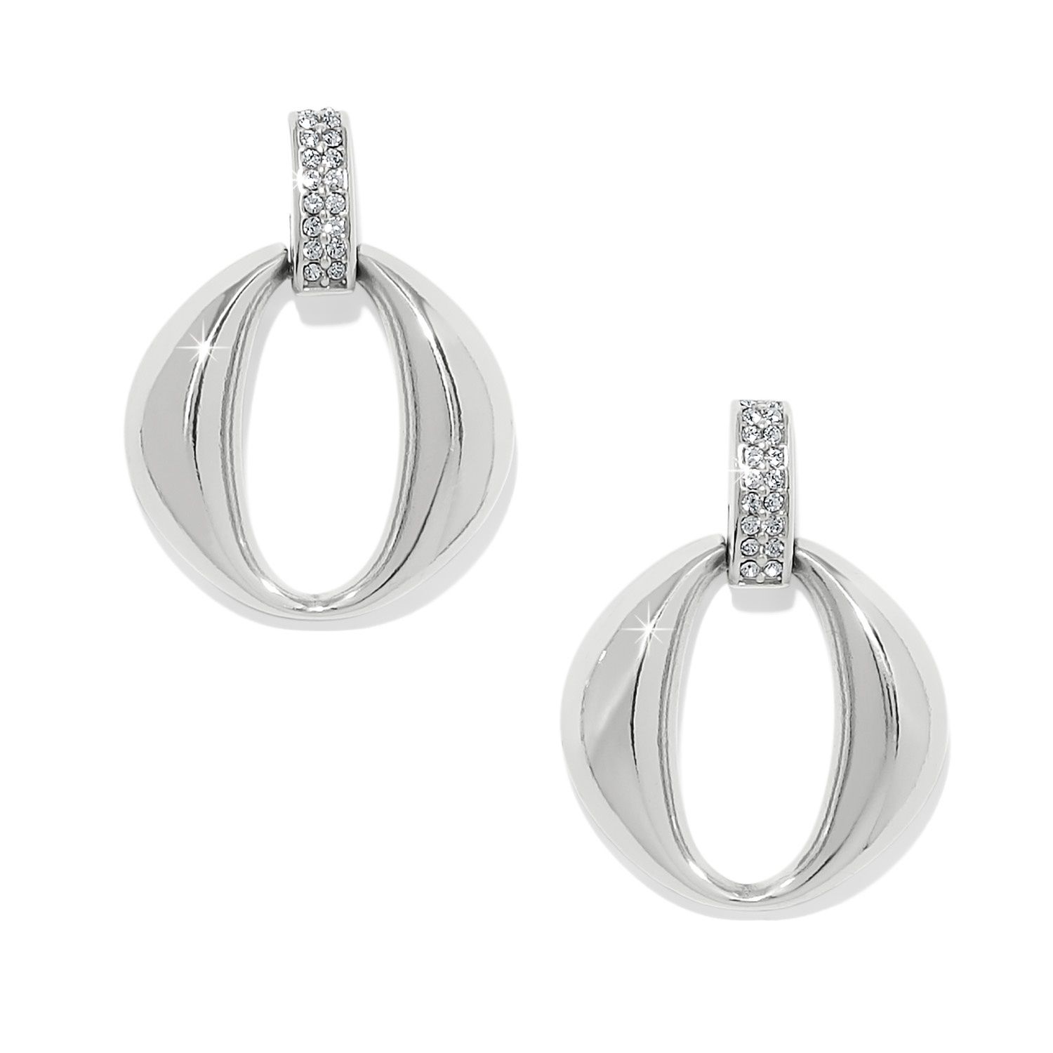 Meridian Classic Crescent Post Drop Earrings