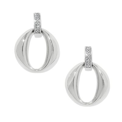 Meridian Classic Crescent Post Drop Earrings