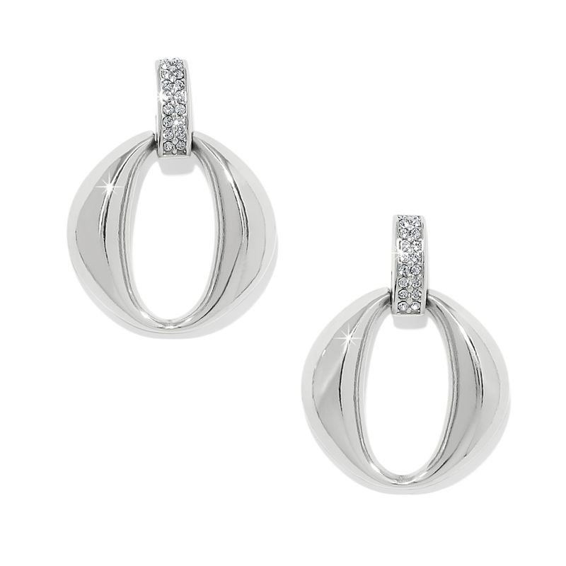 Meridian Classic Crescent Post Drop Earrings
