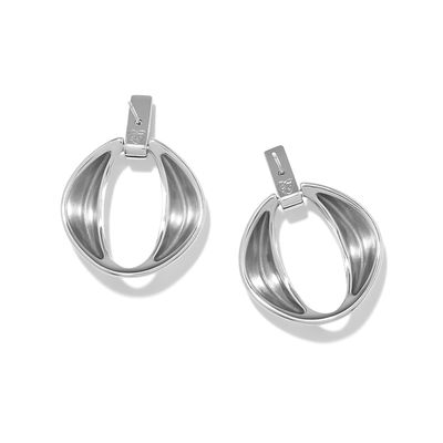 Meridian Classic Crescent Post Drop Earrings