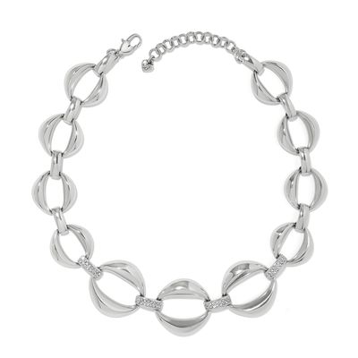 Meridian Classic Cresent Link Necklace