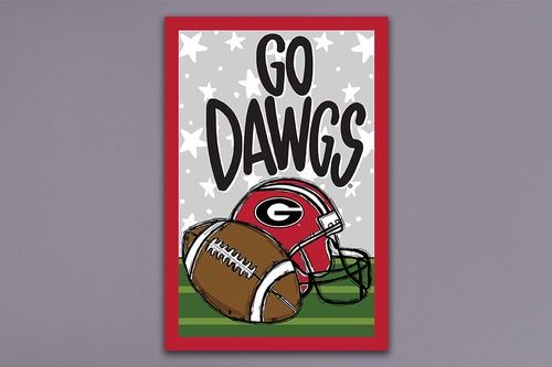 Georgia Football Flag