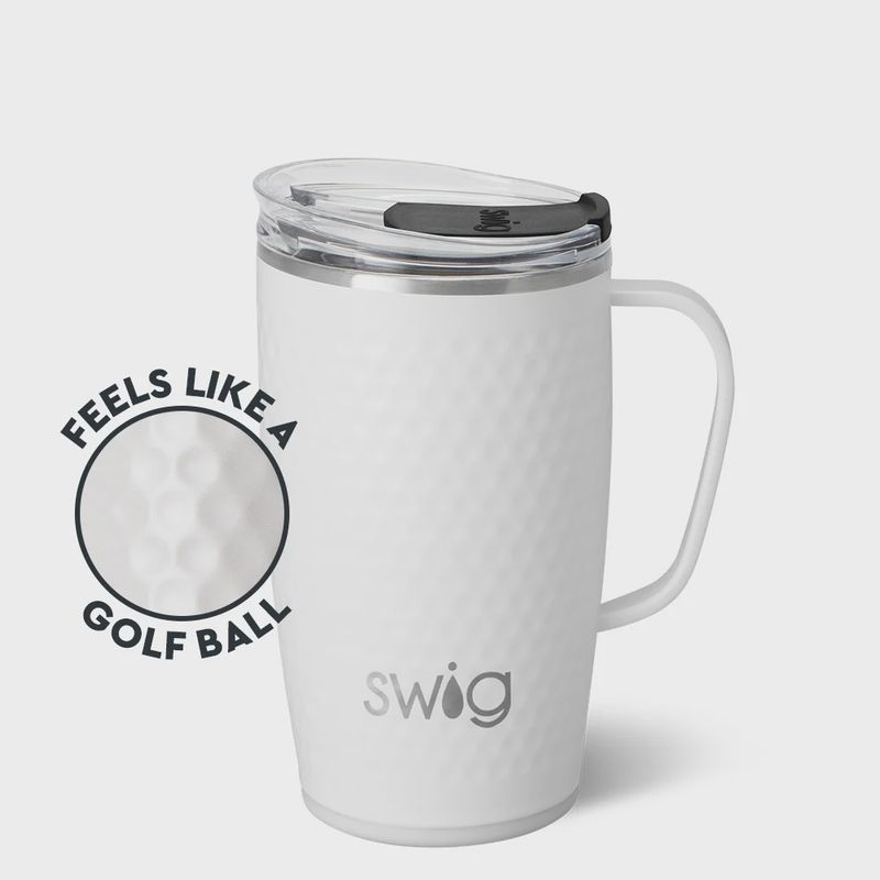 WHITE GOLF BALLTravel Mug 18oz