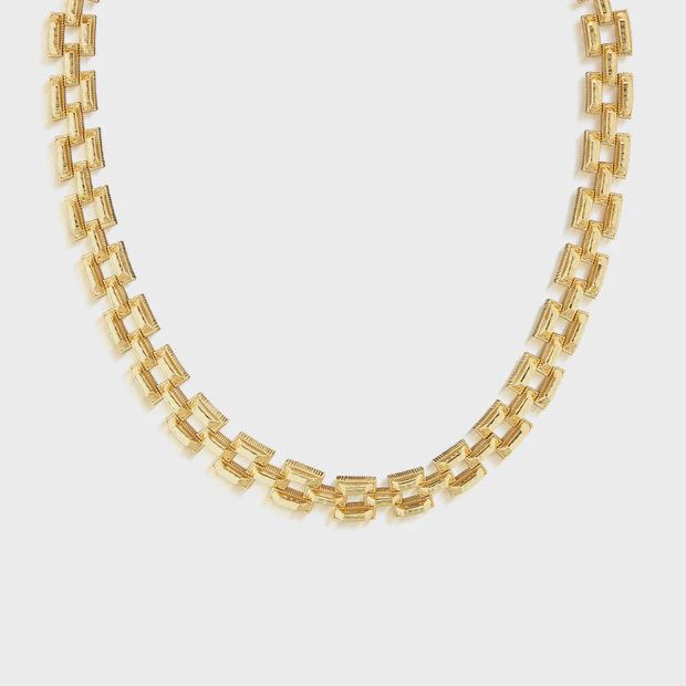 Pathway Petite Link Necklace, 17" - Gold
