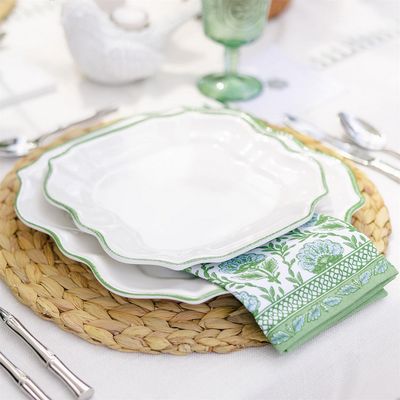 Countryside Set of 4 Floral Pattern Napkins - Cotton