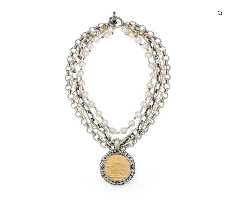 French Kande Sophie Necklace – Silver G