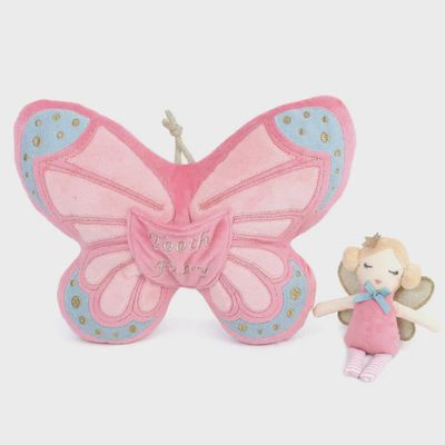 Mon Ami Butterfly Tooth Fairy Pillow and Doll Set