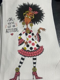 Sassy Tea Towel-, Name: Attitude