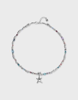 Uno De Fifty Prisma Crystal Starfish Necklace